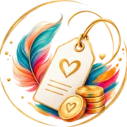 Illustration of a price tag and golden coins