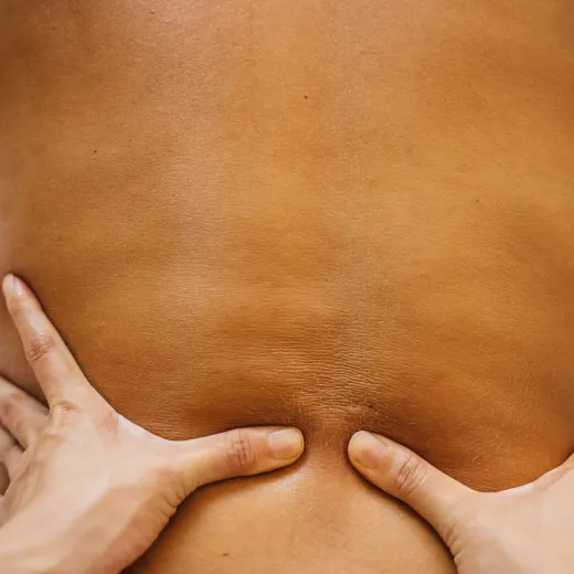 Massage of the lower back