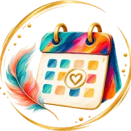 Illustration of a calendar with an appointment marked